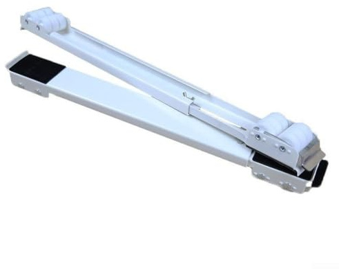Forte supporto a rullo regolabile per mobili, con cuscinetti in gomma antiscivolo e 24 ruote in PE, supporta elettrodomestici pesanti fino a 300 kg (bianco)