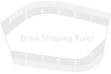 Fiocias Eyebrow Stencil Ruler pour Styliser Les Sourcils Facilement Outil Compact pour Cartographie En PP Robuste Règle de Dessin Innovante Accessoire Réutili, Style B