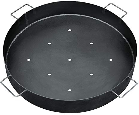 bellissa – Kohlenschale für Gabionen-Feuerstellen & Schwenkgrills 65x10cm – Robuste Feuerschale aus emailliertem Stahlblech - Grillschale perfekt für Holzkohle & Holz – Hitzebeständig & wetterfest