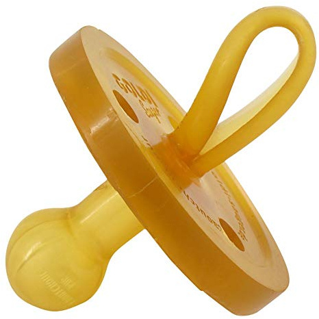 Goldi Sauger Schnuller Naturform M | 4–11 Monate | Babyschnuller aus 100% Naturkautschuk | BPA-frei, weich & flexibel