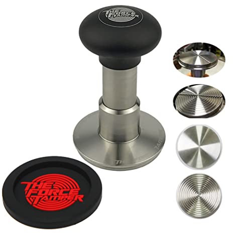 The Force Tamper Automatic Impact Coffee Tamper Adjustable Const Pressure and Autoleveling Duo-Distribute Set New (Jelly, 53.00mm)