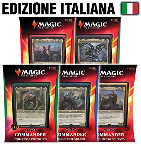 Magic The Gathering MTG Ikoria Commander 2020 Deck Display Box (5) Italiano