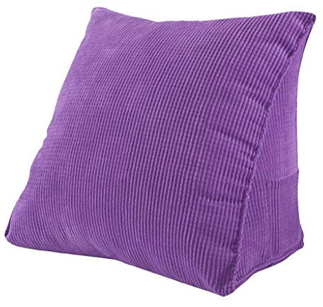 Tubayia Keilkissen Rückenkissen Rückenlehne Fernsehkissen Rückenstütze Kissen für Sofa, Bett (Lila S)