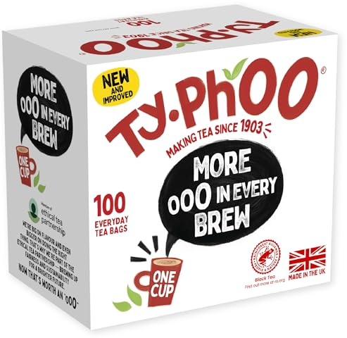 6 TY-PHOO ONE Cup 100 Tea Bags