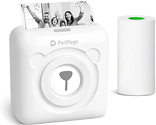 Buyounger Mini Stampante Portatile, Stampante Termico Bluetooth, Stampante Etichette Adesive con Ricarica USB Stampante, per l'apprendimento, Appunti di Studio, Diagrammi Anatomici, Foto, Elenco