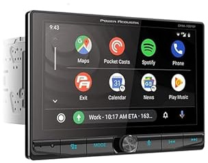 Power Acoustik CPAA-70D10F Car Stereo - Apple CarPlay & Android Auto Head Unit, 10.6 Floating Double DIN Touchscreen Car Stereo with Bluetooth, Aux Input, USB, SD, AM/FM Receiver, CD DVD Player