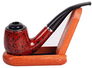 SlimpleStudio Tabakpfeife Rauchender Satz-Pfeife Handgemachtes Brown Tabakpfeife Classic Bent Pfeifen Geschenk Zigarette Zigarre Rohr Pfeife