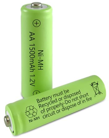 GENYESTAR Solar Lights Rechargeable AA Batteries 1500mah High Capacity 1.2V Ni-MH Double a Battery for Outdoor Lights, String Light, TV Remotes, Wireless Mouses, Radio, Flashlight