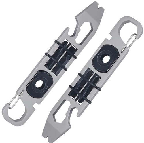 Eiflayn Llave Multiherramienta De Acero Inoxidable, Multitool, Herramienta MultifuncióN Al Aire Libre, Con 2 Puntas De Destornillador, Para Viajar, Acampar, Explorar (9 In 1)
