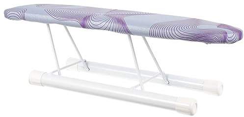 Alipis Asse da Stiro Compatta da Tavolo per Vestiti e Pantaloni, Struttura in Metallo e Tessuto, Design Anti-scivolo, Facile da Trasportare, per Camera da Letto o Lavanderia