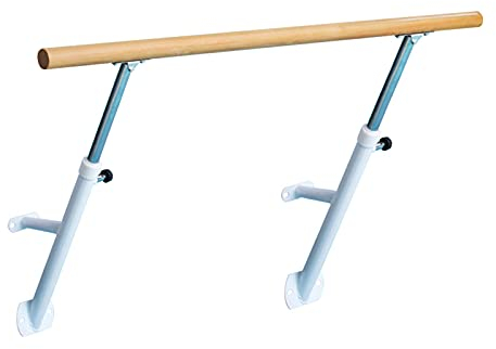 An der Wand montierte Ballettstangen, verstellbare Ballettstange mit 100/150 cm Holzstange, Tanz-Stretchstange, Tanzschule, Fitnessstudio, Ballettausrüstung (Größe: 150 cm, Farbe: A) (A 100 cm) (A 150