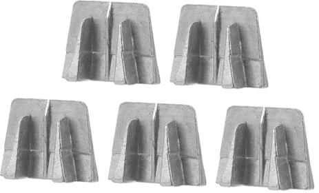 5 Stück Aluminium Axtkeil, Silber, ohne Grat, für Hammermontage | Befestigungszubehör für Äxte, Ersatzteil mit Einfacher Montage, zum Verstärken des Stiels