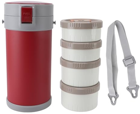 WGFOIP 4-Pack Insulated Box, 304 Stainless Steel Leakproof Stackable Design with Double Layer Vacuum Insulation, Insulated Lunch Container for School, Office