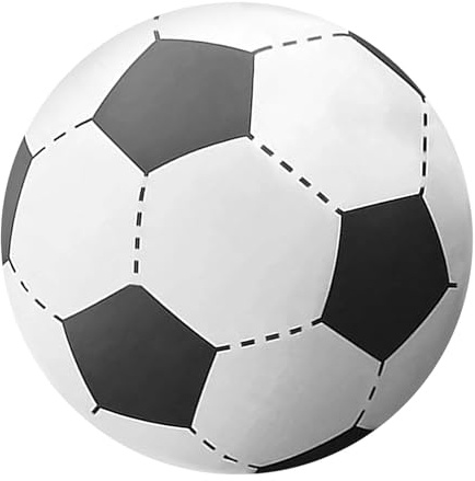 Pelota de fútbol inflable grande – Juguetes inflables de la piscina de fantasía, gran pelota de deporte al aire libre clásica | Balón de juguete resistente al agua resistente al agua, balón de playa