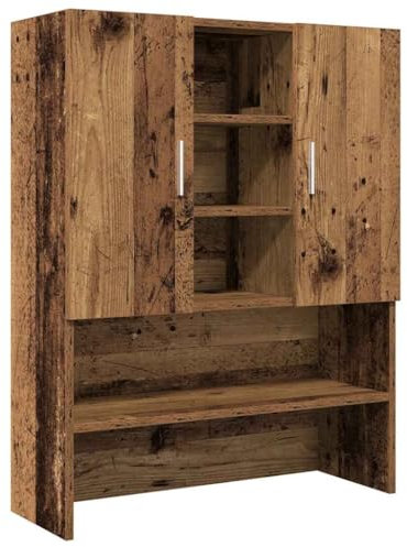 vidaXL Mobile per Lavatrice Legno Antico 70,5x25,5x90 cm, mobiletto per lavatrice, mobiletto per lavanderia, armadio bagno, mobili per lavatrice