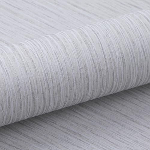 Mix Plain Stripe Textured Thick Wallpaper 3D Embossed Modern Minimalist Wallpaper Roll Striped Flocking Wallcoverings No Match Irregular Stripes Wallpapers for Bedroom Living Room Lounge Light Grey