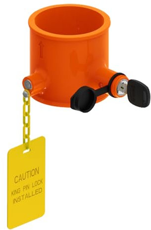 Candado de remolque King Pin de acero macizo, candados de enganche de remolque con enganche de remolque de alta resistencia para autocaravanas, semirremolques y