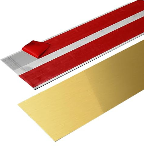 diwedaso Placas de protección para puertas exteriores para mayor seguridad y estilo Tornillos de placa de protección de acero inoxidable Zócalo de acero inoxidable, B, 10 x 260 cm
