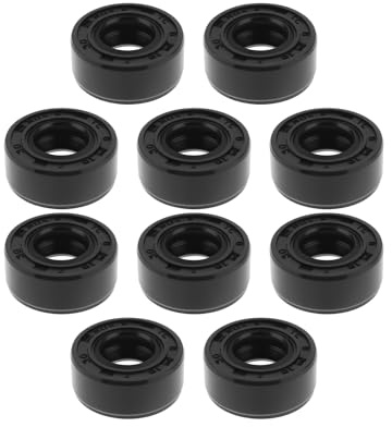 10 Pezzi TC 8x16x7mm Simmerring Guarnizione per Albero NBR Tenuta Olio a Doppio Labbro con Molla Nitrile Butadiene