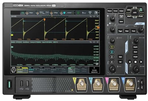 MELEDFCFK Osciloscopio Digital de 4 Canales analógicos, resolución Vertical de 12 bits, DHO4204/DHO4404/DHO4804, Alta resolución de 200/400/800 MHz.(DHO4204)