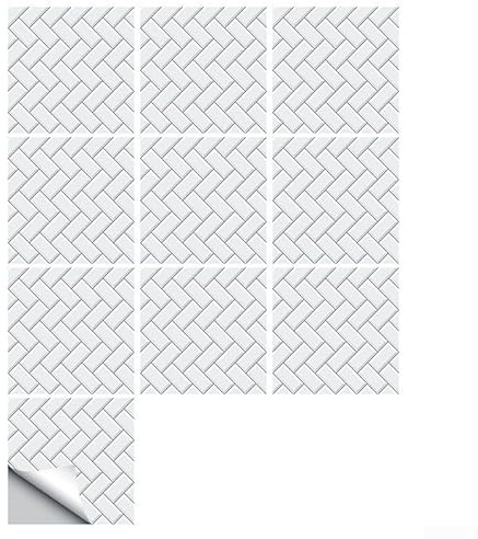 TONIXY Piastrelle adesive da parete moderne, 30 x 30 cm, autoadesive, per interni, casa, cucina, bagno, decorazione, 10 pezzi