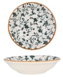 Bonna Placa de servicio - Calif - Porcelana - 9 cm (50cc) - juego de 2