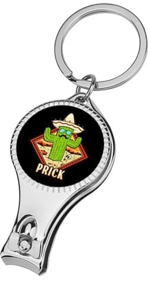 Don't Be Prick-Mexican - Tagliaunghie a forma di cactus, per uomini e donne, portatile, in metallo, con lima per unghie