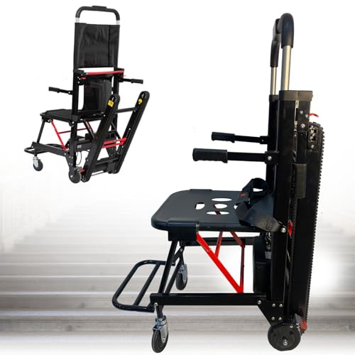 Sillas Salvaescaleras Eléctricas,Sillas De Ruedas Para Subir Escaleras Con Orugas,Silla Salvaescaleras,Capacidad De Carga159 Kg/350 Lbs black,13Ah