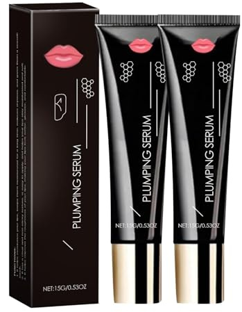 Elycura Lip Booster Serum, 2pcs Elycura Lip Oil Plumper, Elycura Plumpy Lippen-Booster, Feuchtigkeitsspendender Lippenöl mit Boosting-Effekt, Lippenpflege zum Schutz vor Trockenen Lippen (15g*2)