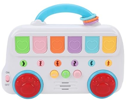 CHICIRIS Musikspielzeug, Interaktives Baby-Keyboard für Kleinkinder, Fesselnder Sinnesspaß mit Logikspielen und Trommelklängen, Lehrreiches Spiel für