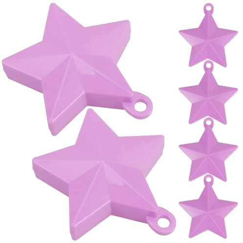 BESPORTBLE 6 pezzi Pesi per Palloncini Forma di Stella Cavo Regolabili Accessori per Decorazioni Feste Pesi Galleggianti Personalizzabili per Stabilità Palloncini