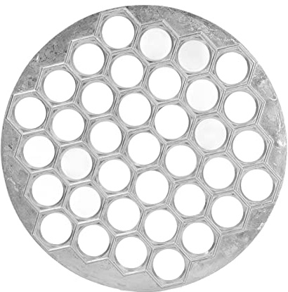 Fdit Machine à Boulettes, Moule à Pâtes et Pâtisserie en Alliage D'aluminium avec Roue en Acier Inoxydable, Moule à Raviolis et Wonton de 9,7 Pouces pour Boulettes Faites Maison