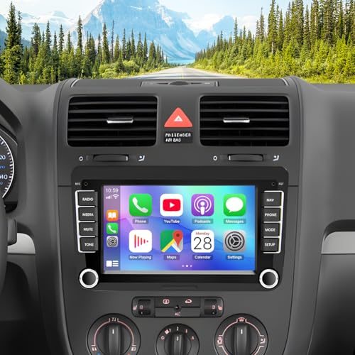 2+32G Android 13 Autoradio für Skoda Roomster 2006-2015 mit kabellosem Carplay Android Auto, 7 Zoll Touchscreen Auto Stereo Display Player Radio GPS Navigation Head Unit mit FM RDS WLAN Rückfahrkamera