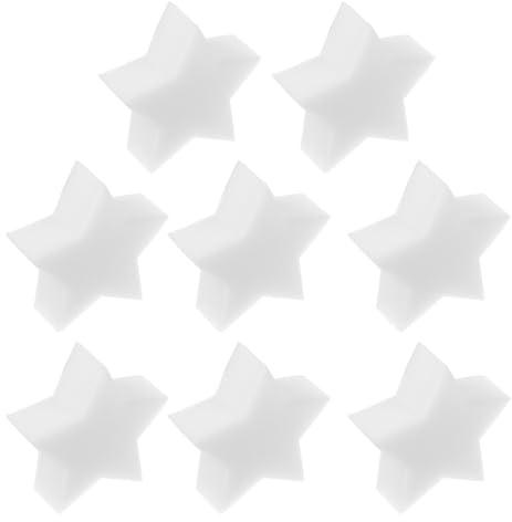 WEKAMOS Swimming Pool Oil Absorbing Sponge 8Pcs Pentagonal Foam Filter Pads for Hot Tub Spa Chemical Scum Cleaning