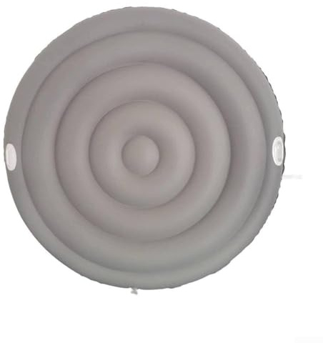 Uppblåsbart poolskydd runda, UV-beständigt energibesparande PVC utomhuspoolskydd för pooler med 145 cm och 165 cm diameter, design med enkel förvaring (165 cm med h)