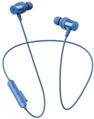 SoundPEATS Q40HD Bluetooth-hörlurar 5.3 in-ear, High-Resolution LDAC-ljud, vattentäta IP67, 20 timmars batteritid, sporthörlurar att bära runt halsen, snabb laddning, design