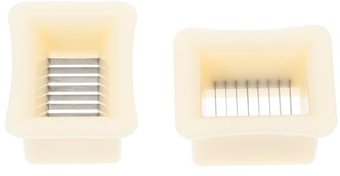 LIFKOME Affettatrice per Fagioli 2 Pezzi in Plastica Abs e Metallo, Utensile da da Usare da Conservare, per Tagliare Fagioli Verdi in Casa