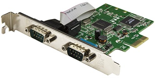 StarTech 2 Port PCIe RS232 Serielle Karte, 16C1050 UART (PEX2S1050) | Dual Channel, bis 460 Kbit/s, PCI Express 1.0a, 256 Byte FIFO, Windows und Linux