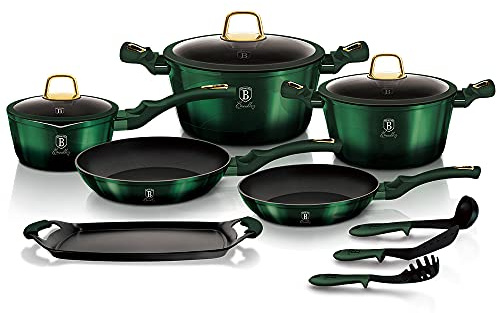 Batería de cocina 12 + 2 piezas Emerald Collection BH/6066