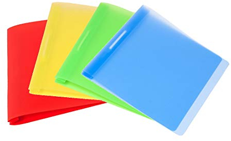 FLVG 4 A4 Schnellhefter, Farben: rot, blau, grün, gelb, von hinten abheftbar