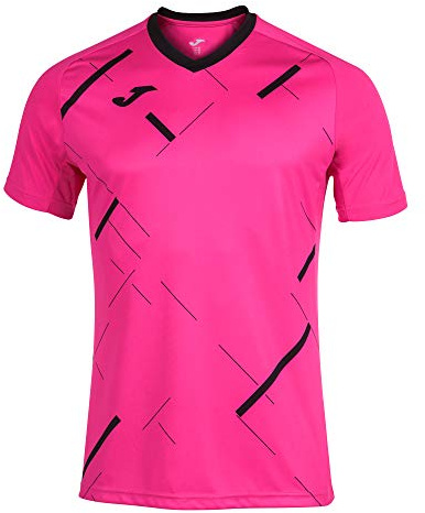 Joma Hombre Camiseta, Rosa Flúor-Negro, S