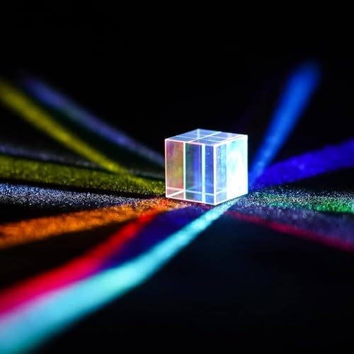 Color Cube 20mm Farbwürfel Kristall Glas Dekorative RGB Dispersion CMY Cube | Fotografie Prisma Magischer Farbwürfel Prisma Spielzeug Physikspielzeug Pädagogische Geburtstag Geschenk Haus Büro Dekoration