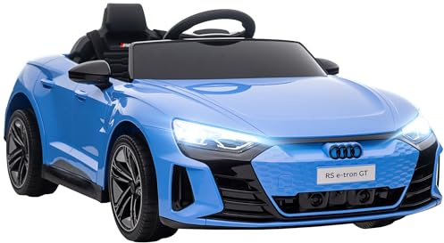 Aosom Licensed Audi RS e-tron GT 12V Ride On Car Truck for Kids, Electric Car Ride On Vehicle w/Parent Remote Control, Music, Lights, for Toddlers, Blue