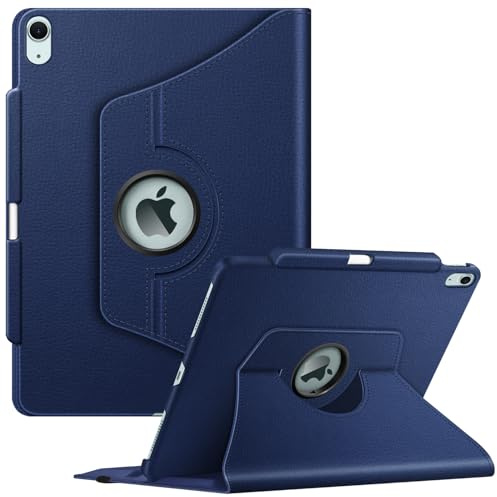 FINTIE Rotating Cover per iPad Air 13 Pollici M4/M3/M2 (2026/2025/2024) | con Portapenne - Girevole 360 Gradi di Rotazione Custodia Protettiva Case con Auto Sveglia/Sonno, Blu Scuro