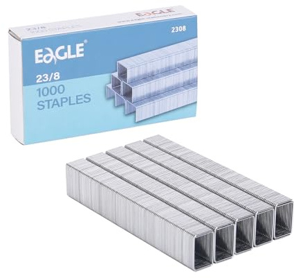 Eagle Heavy Duty Staples,23/8,1000pcs Staples, Strong Standard Staple,Pack of 2