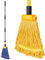Myiosus Wischmopp, Industrieller Bodenwischer aus Baumwolle, Kommerzieller Boden Wischer mit 163cm Teleskopstiel und 2 Moppkopf, Nassmopp mit Schlaufenenden für Zuhause, Garage, Büro, Mall, Lager