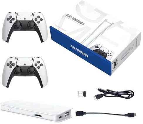 KANYUNCD Retro Game Console,Wireless Retro Game Stick,Built-in 9 Emulators,20,000+ Games,Game Stick 4k HDMI Output 2.4GHz Wireless Controller,Suitable for Birthday Gift Easter Gift