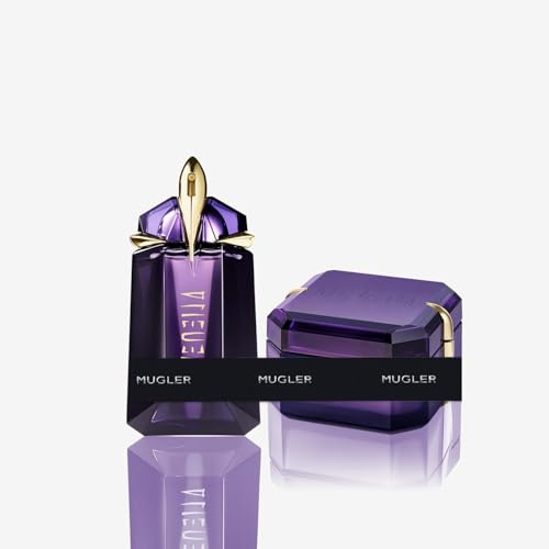 MUGLER Alien Eau De Parfum, Perfume Para Mujer, Ambarino, Amaderado y Floral, Fragancia Excepcional, Recargable, 60 ml + MUGLER Alien Crema Corporal Perfumada, 200 ml