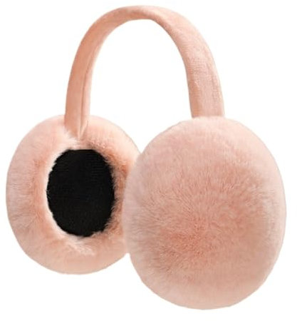 Ohrenschützer für Damen, hängende Ohrenschützer, warme Winter-Kopfbedeckung, solide Ohrenschützer, Ohrenschützer, Unisex, Erwachsene, Ohrenwärmer, Falten, braun, One size