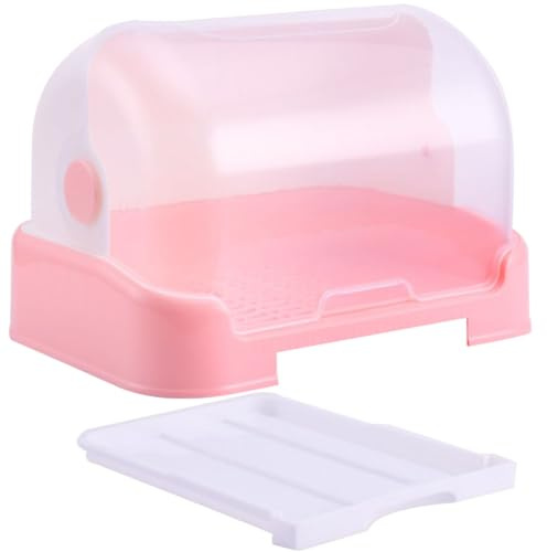 Toyvian Babyflaschen Trockenbox Mit Deckel Und Abnehmbarer Wasserschale Mittlere Größe Langlebiges Pp Material Abtropfgestell Für Babyflaschen Und Geschirr Platzsparender Küchenorganizer